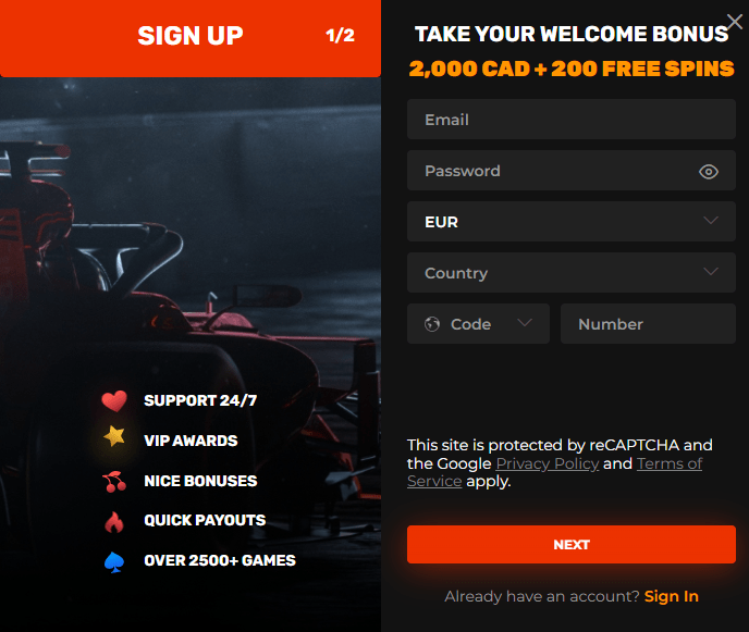 N1 Casino Sign Up